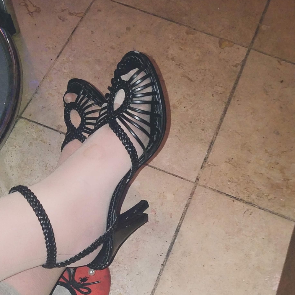 Black Vintage Reproduction Heels